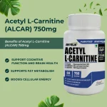 Acetyl L-Carnitine (ALCAR) 750mg Capsules - Image 3