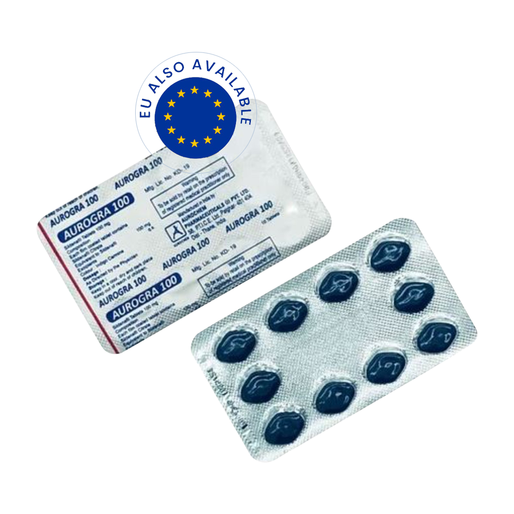 aurogra-100 Aurogra 100mg (Sildenafil) - Image 1